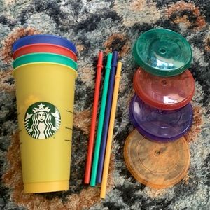 4 Color Changing Starbucks Cups